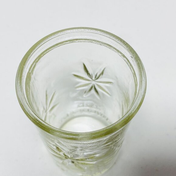 Vintage Kraft 50th Anniversary Glass Cheese Jars Set Of 4 Starburst Pattern - Picture 7 of 12
